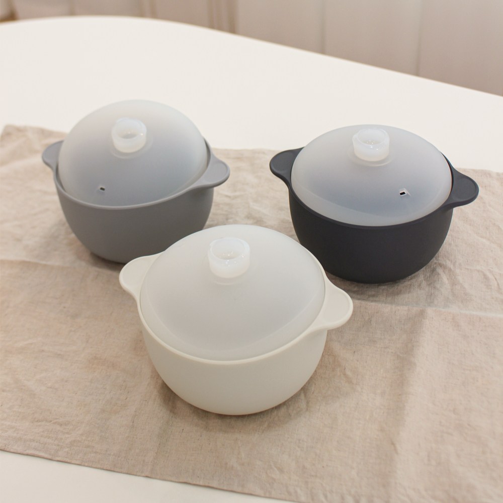 실리샵 국산 플래티넘 실리콘 찜용기 800ml 계란찜기 이유식찜기, 1개, 찜용기 800ml 라이트그레이 17,900원