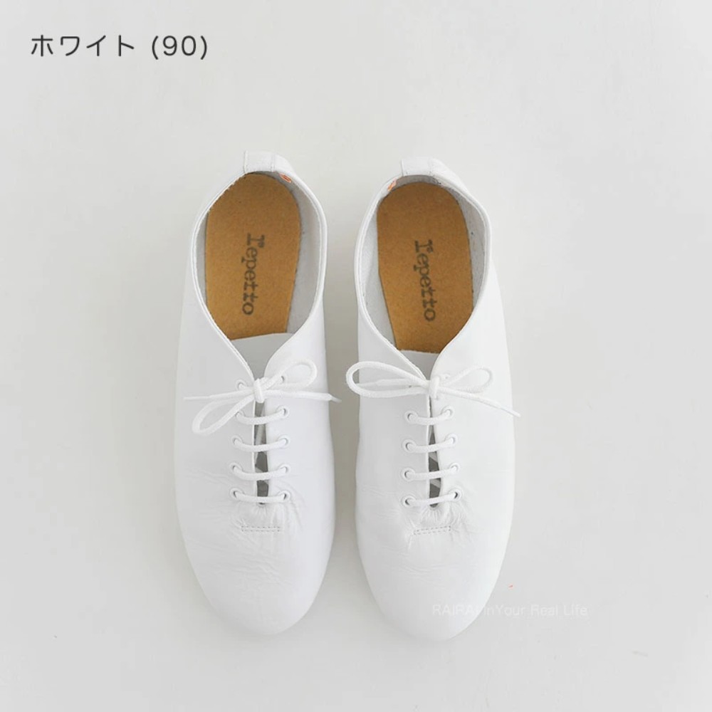 레페토 재즈 댄스화 발레화 레이스업 블랙 화이트 가죽 구두 Jazz Repetto 269,500원