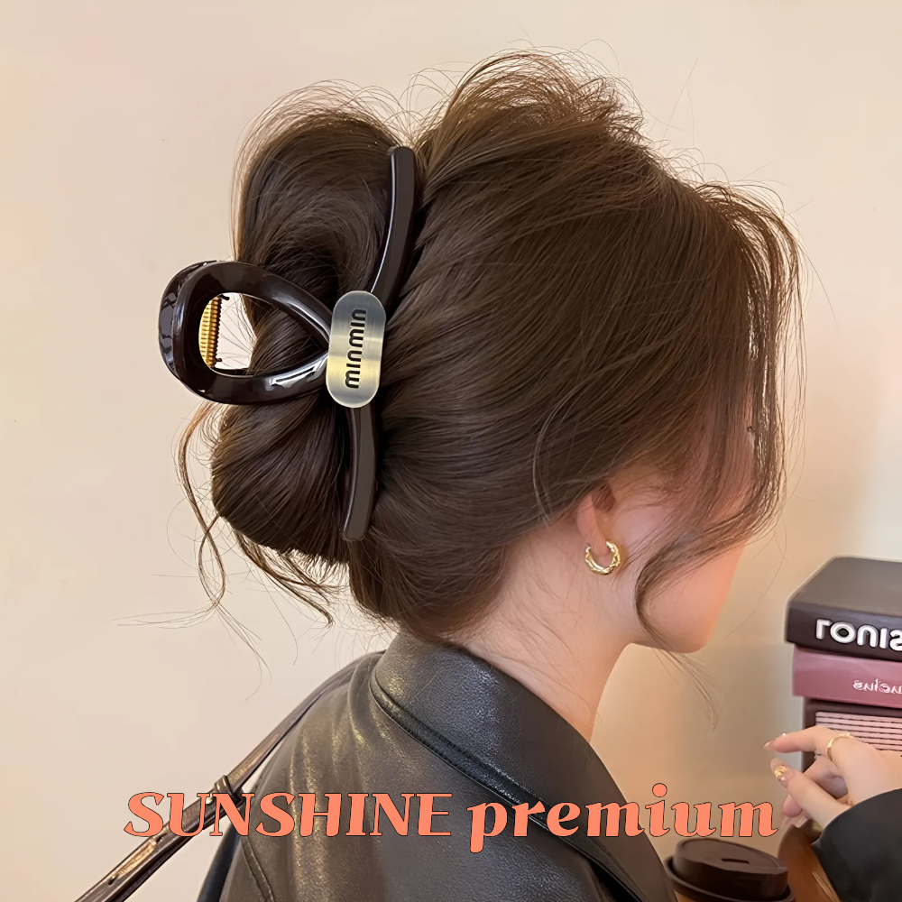 SUNSHINE 프리미엄 실버 포인트 빅사이즈 올림머리 헤어 집게핀 18,900원