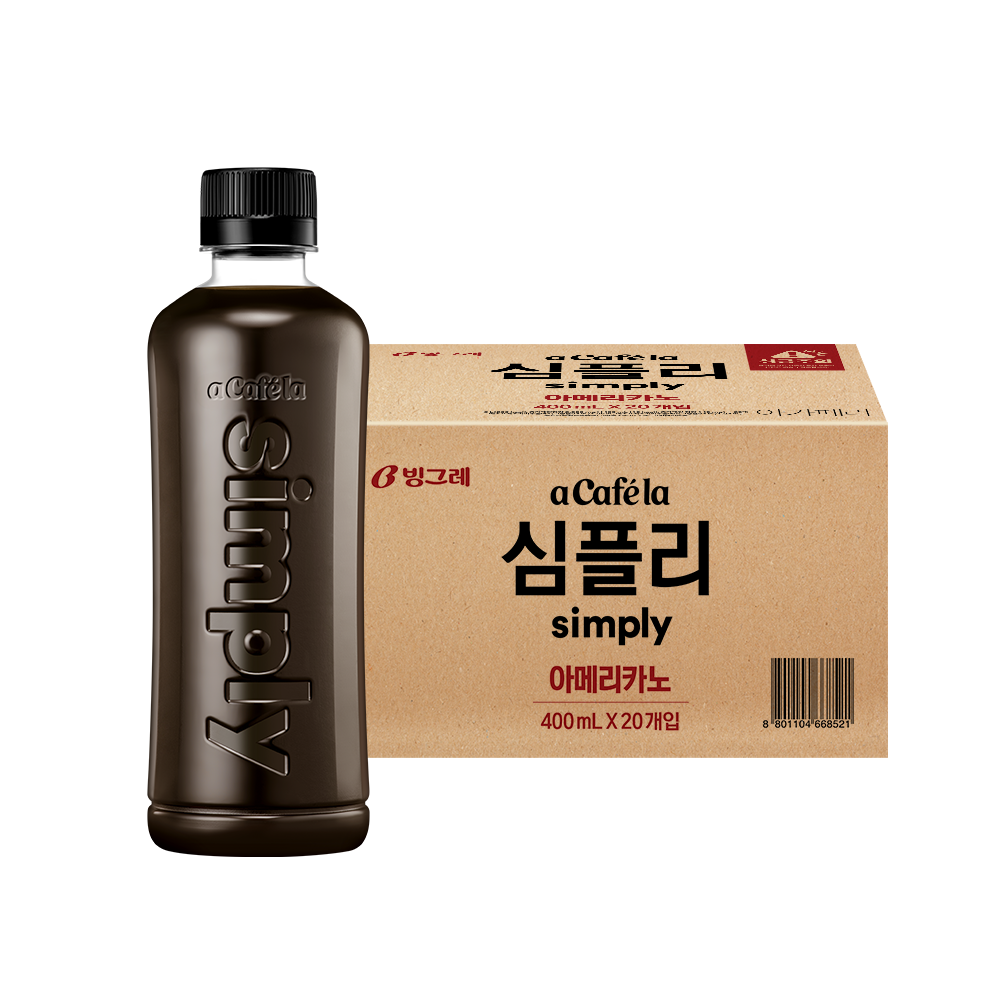 아카페라 심플리 아메리카노 무라벨, 400ml, 20개 19,460원