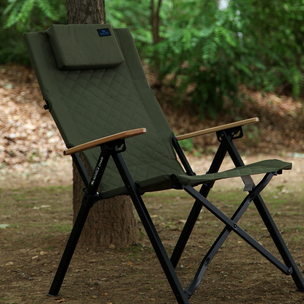 블루폴 누볼라 리클라이너 릴렉스체어 4단계 각도조절 폴딩 캠핑의자 96,800원