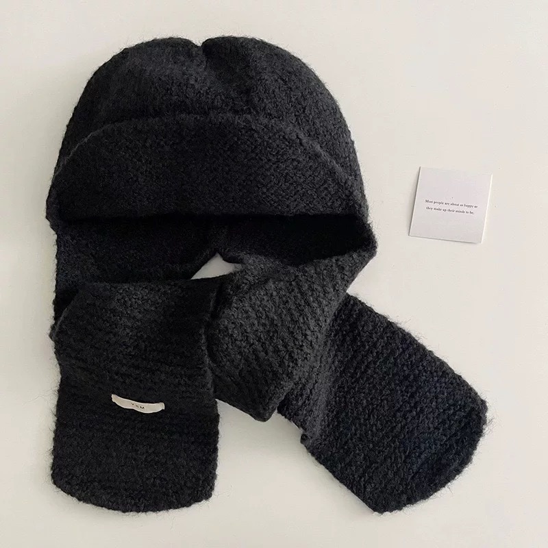 젬버트 겨울 데일리 귀여운 니트 머플러 바라클라바 모자 9,800원