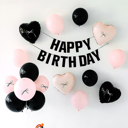 파티해 생일파티 풍선 세트, A 04 발레코어 하트핑크, 1세트 14,000원