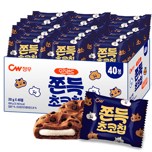 청우 오즈랜드 쫀득초코칩 13,100원