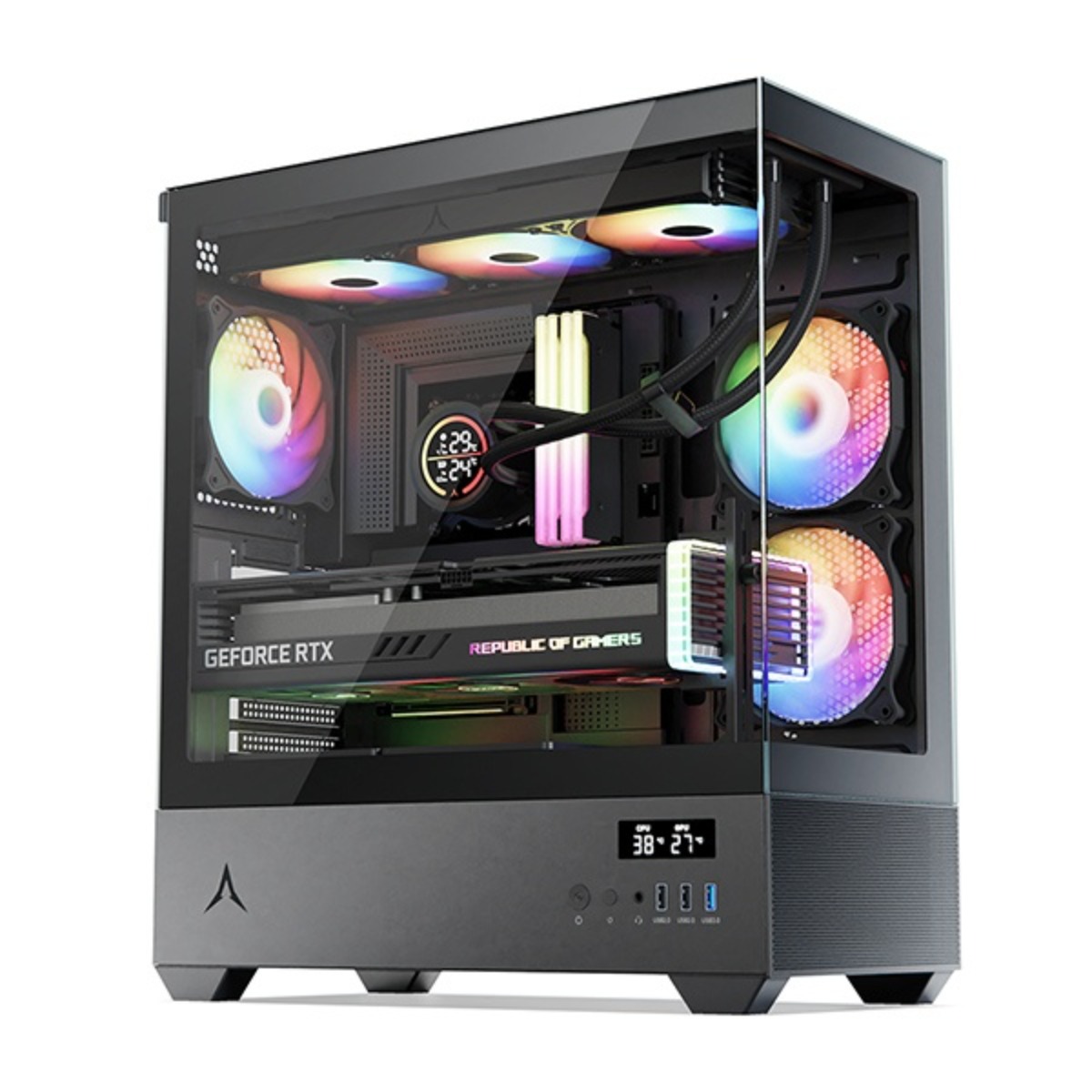 닥터PC 게이밍 컴퓨터 조립PC 롤 피파 배그 발로란트 서든어택 데스크탑 본체, 블랙, 옵션2, 512GB, 16GB, WIN11 Home, 라데온 RX 6600, 라이젠 5600 1,283,000원