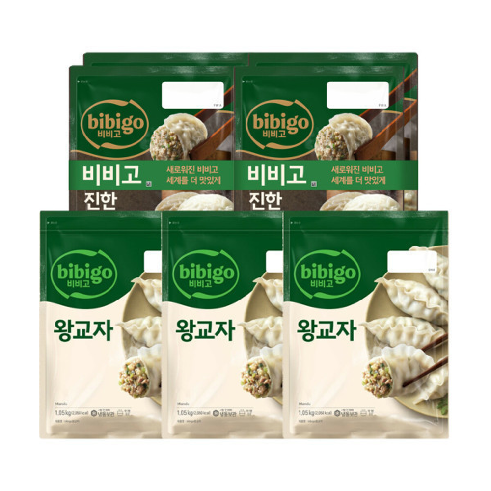 CJ비비고 왕교자 1.05kg x3봉 + 진한고기만두 400g x4봉 67,800원