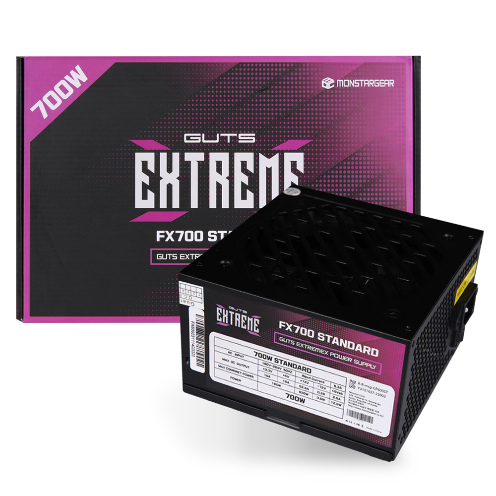 GUTS 몬스타기어 80PLUS 파워 서플라이 ATX GUTS EXTREMEX FX700 STANDARD, GUTS EXTREMEX FX700 STANDARD 47,360원