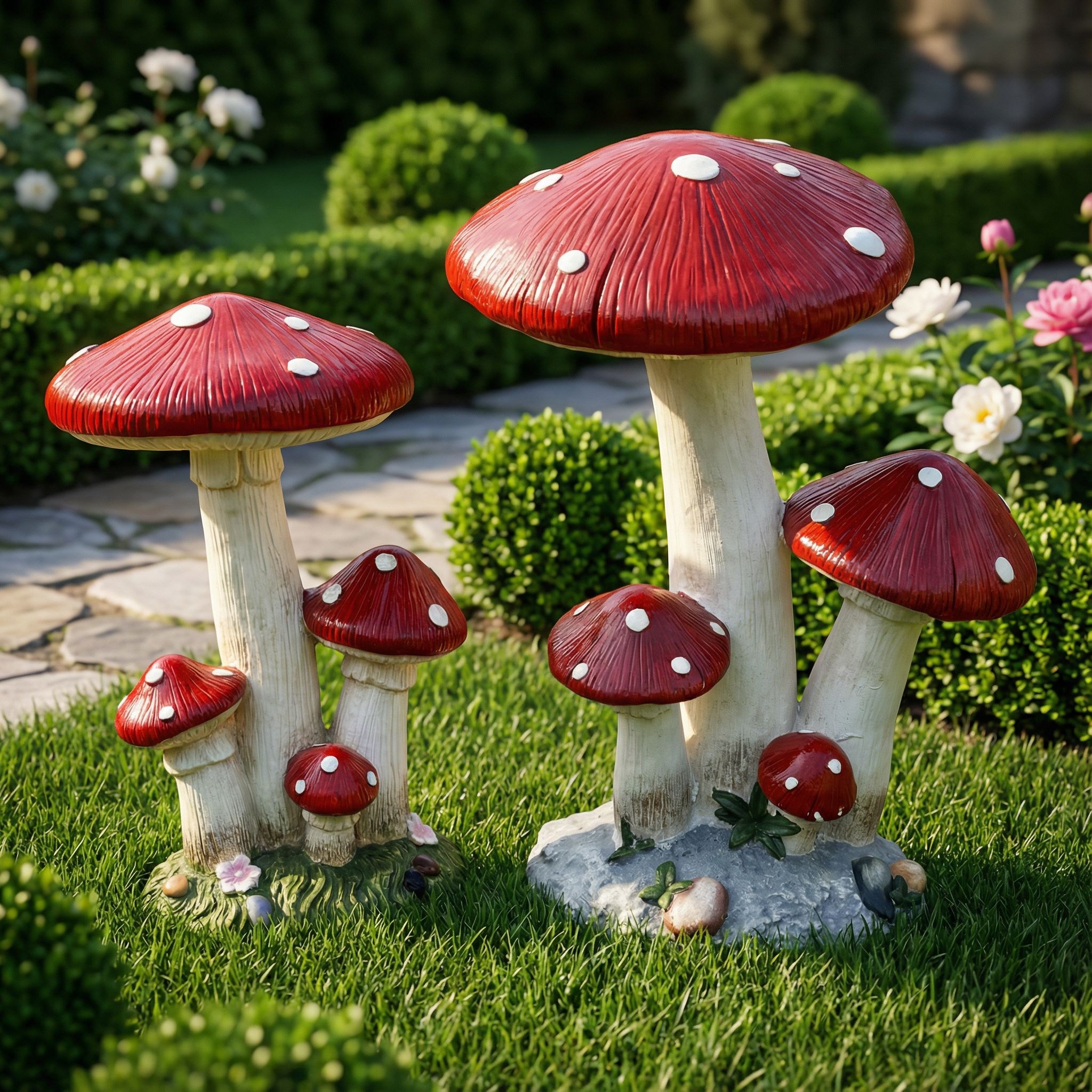 정원 꾸미기 인테리어 소품 - 빨간 버섯, 빨간 버섯 (소형) 56,800원