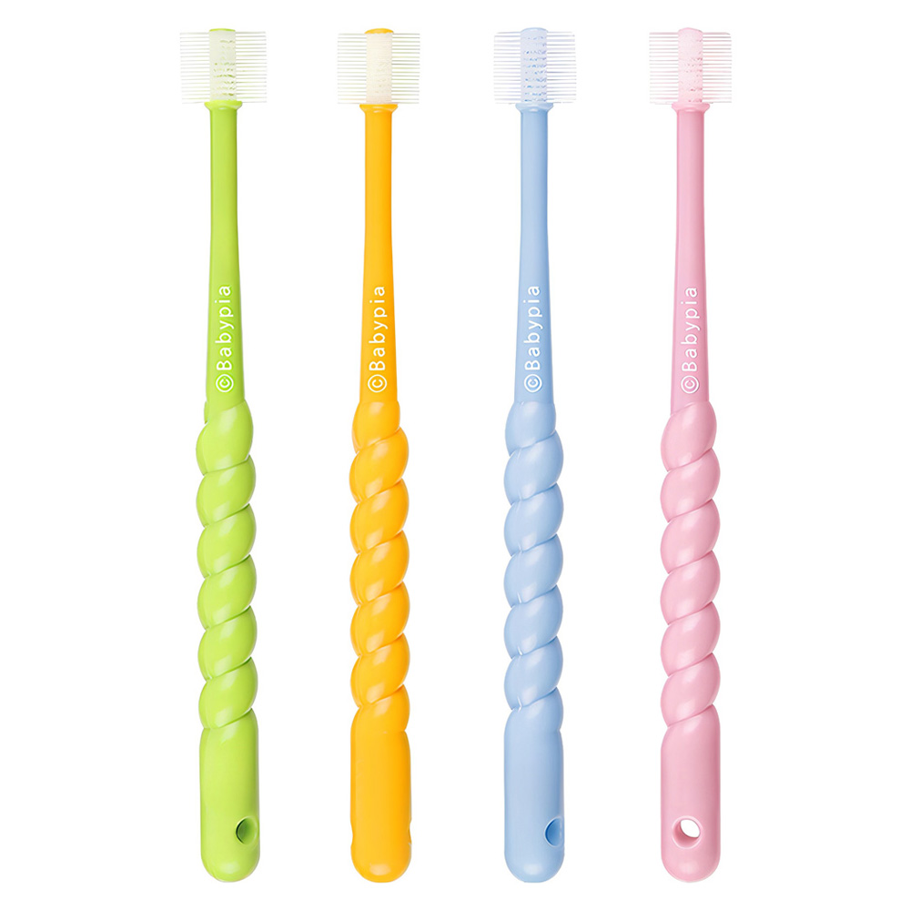 예꼬맘 360도 2단계 유아 칫솔, 혼합색상, 4개입, 1개 18,000원