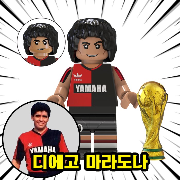 월드컵/FIFA/프리미어리그/챔피언스리그 세계 유명 축구선수 캐릭터 호환블록 브릭미니피규어 시리즈 VER.FBF 3,500원