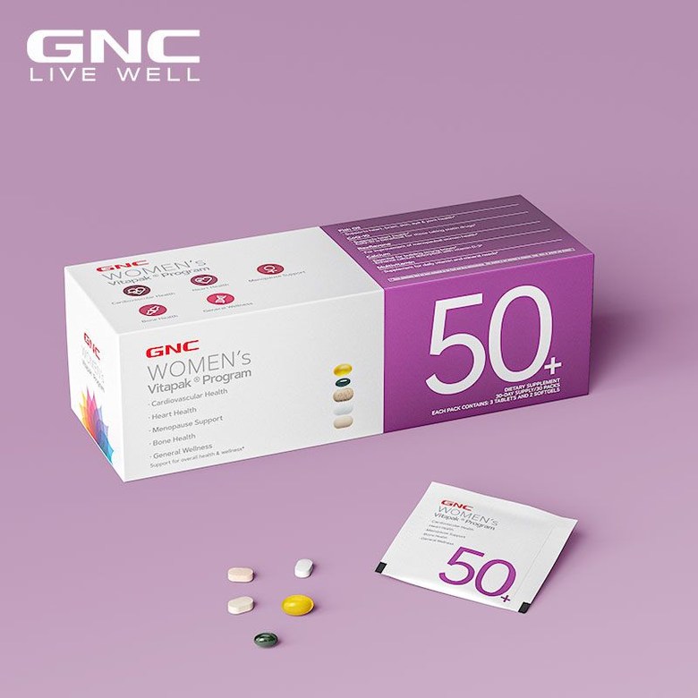 GNC 지앤씨 여성 비타팩 프로그램 50+ 종합 비타민 영양제 30일분 110,000원