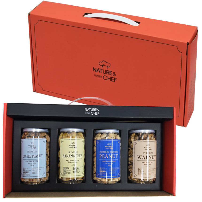 [홈히어로] 자연쉐프 견과류 4종 선물세트 하루견과 포장박스 포함, 1세트 16,730원