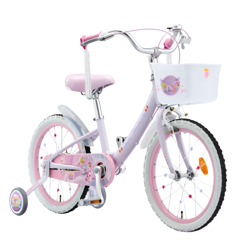 2026 로열티니핑 자전거 18인치 아동용 어린이 캐릭터 자전거 신제품, 1개, 121cm, 라이트퍼플 340,000원