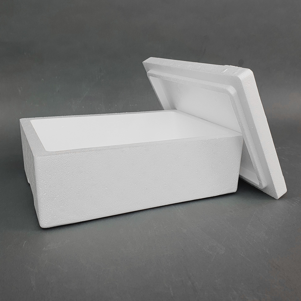 직사각 낮은형 4호 스티로폼박스 아이스박스 포장박스 외경 335X238X125mm, 8개, 흰색 18,800원