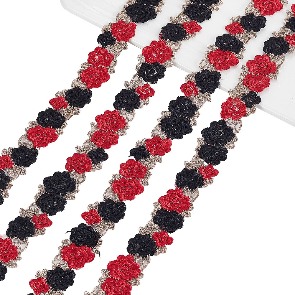 폴리에스터 레이스 트리밍 웨이브 플리츠 그라데이션 스팽글 의상 장식, 현재가 11,820원