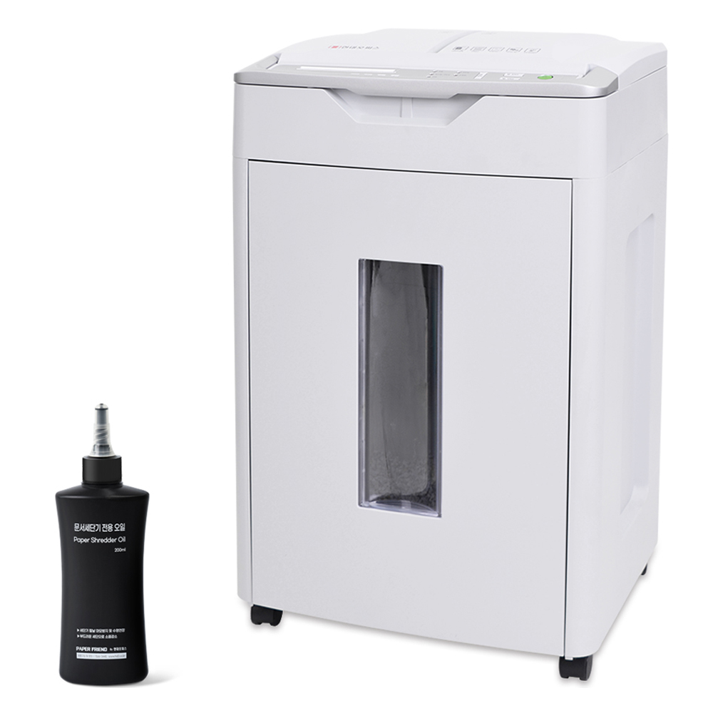 현대오피스 페이퍼프랜드 600매 자동급지 문서세단기+세단기오일 53L 문서세단기 대형파쇄기 세절기 988,500원