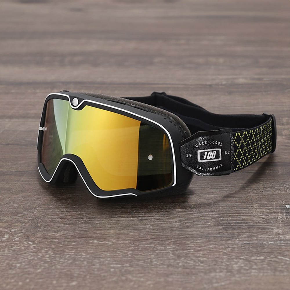 오토바이 라이더 방풍 고글 스키 스노우보드 겸용, F. 옐로우체크(옐로우틴트) 15,000원