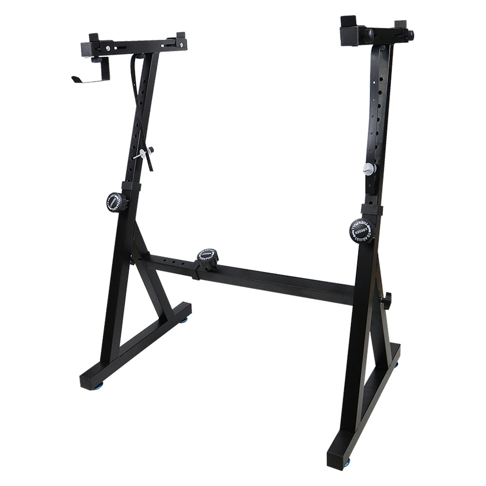 Z형 전자 키보드 스탠드 바퀴형 중량형 거치대 받침대, 1개, 블랙 발받침 포함, 기본 모델명/품번 64,900원