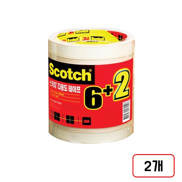 3M)스카치테이프(3인치/502-8/8롤), 2개, 12*20M/M320156 22,000원