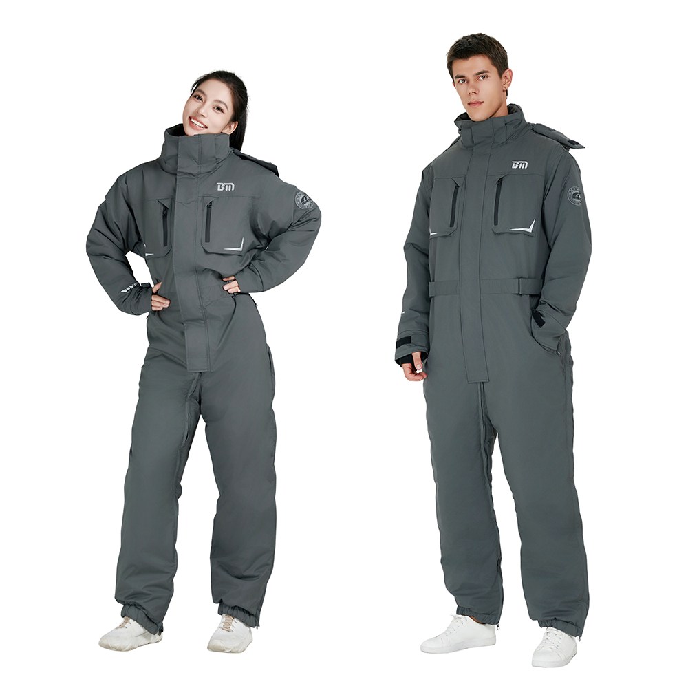 ZHINUO 지누오  오토바이 방풍복 패딩 우주복 일체형 스즈끼복 겨울 작업복 배달 방한복 라이딩 낚시복 스키복 허리 저퍼 허리 조절 112,000원