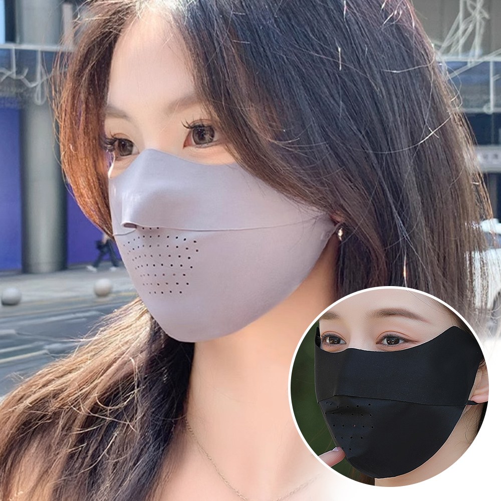 1+1 통풍 마스크 냉감 기미 숨쉬는마스크 귀편한 운동용 여름 안면 쿨 스포츠 자외선차단, 그레이+블랙, 1개 7,900원