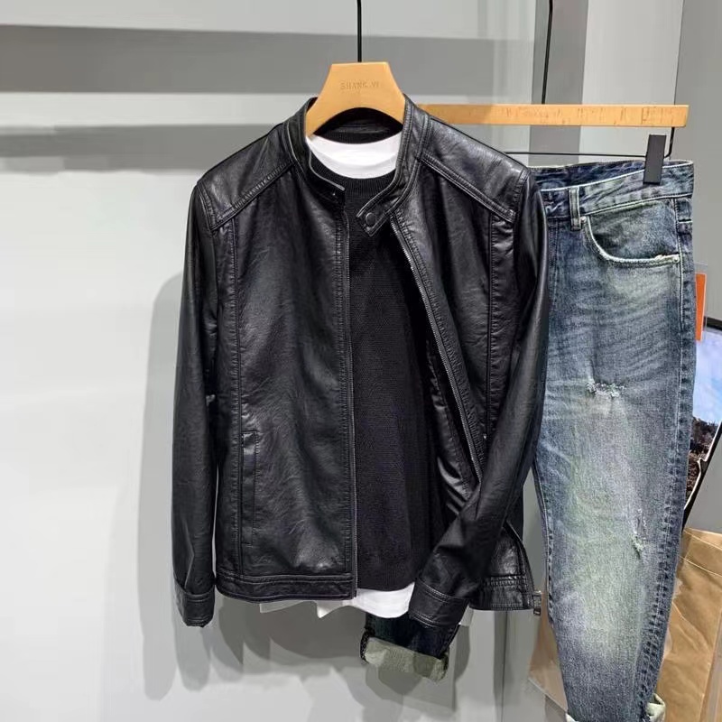 휠렉스 남성 라이더 가죽 자켓 레더 점퍼 슬림핏 집업 캐주얼 아우터 J190 36,000원