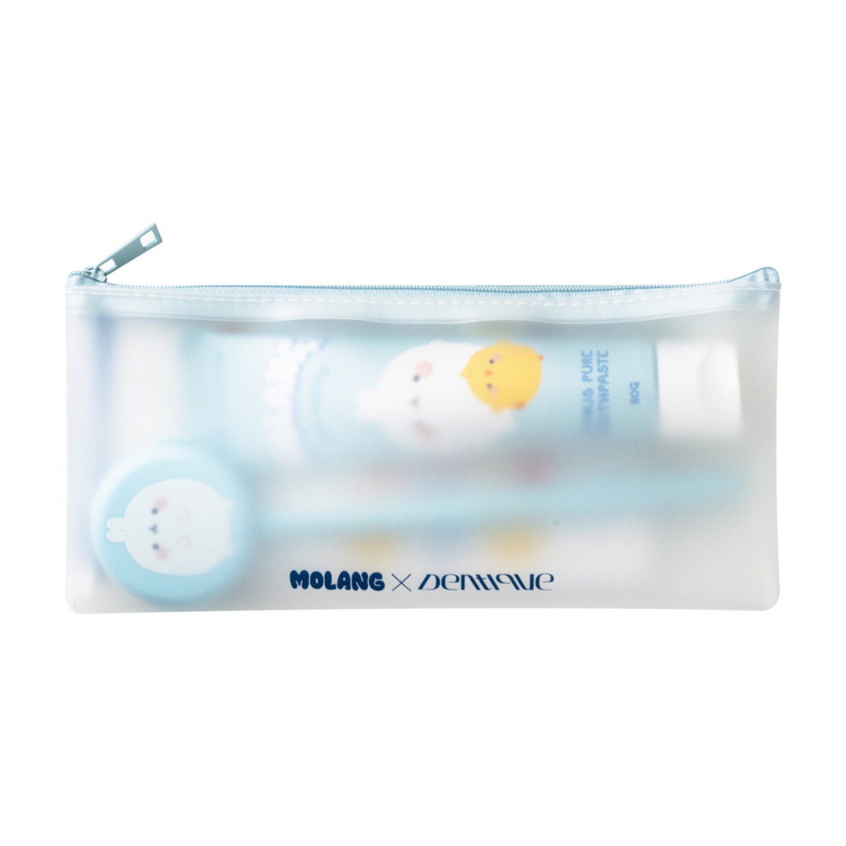 몰랑이 X 덴띠끄 트래블키트(여행용 칫솔 치약 세트, 방수 스티커 포함), 1개, 80g 4,710원