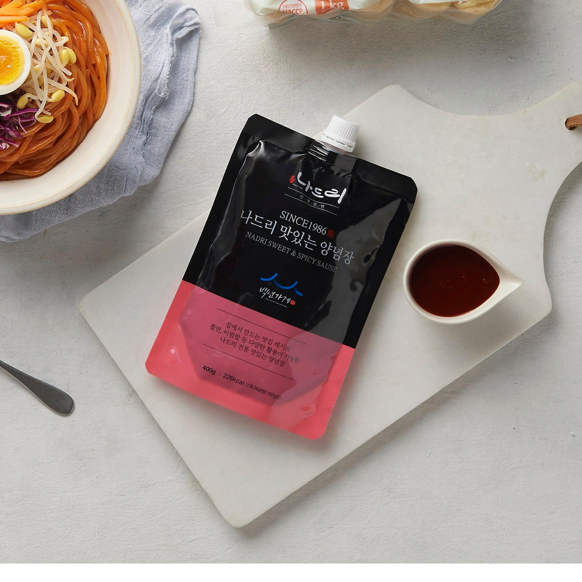 백년가게 40년 3대째 이어온 영주나드리 쫄면장 맛있는 양념장 비빔장, 1개, 400g 17,000원