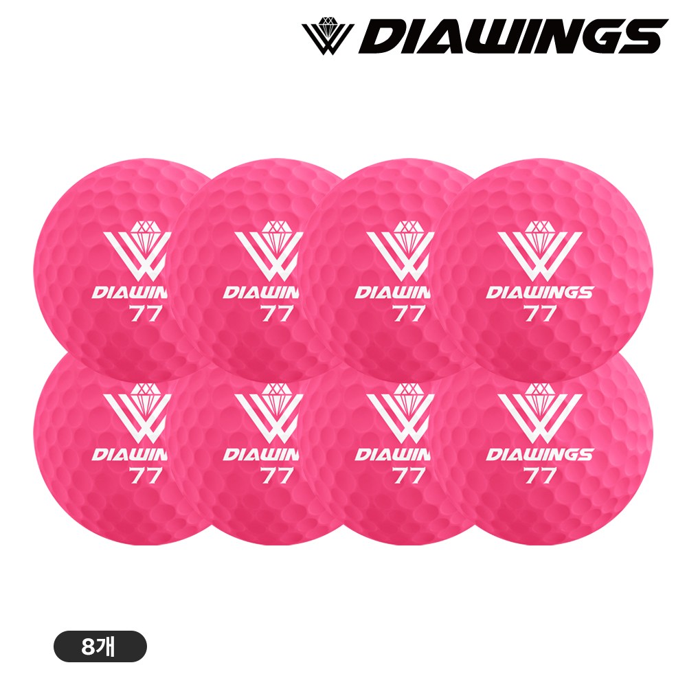 다이아윙스 비거리 장타 전용 고반발 2피스 골프공(벌크), M2 핑크(무광), 8개입, 1세트 23,200원