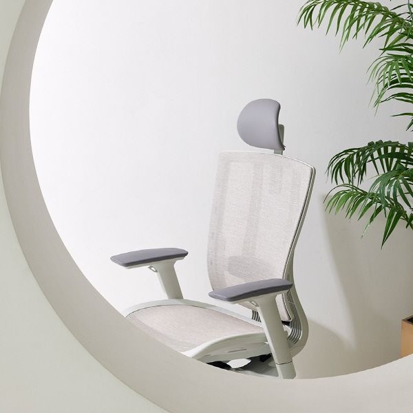 듀오백 브라보 BR-200MW 메쉬 컴퓨터 책상 의자, 그레이 449,000원