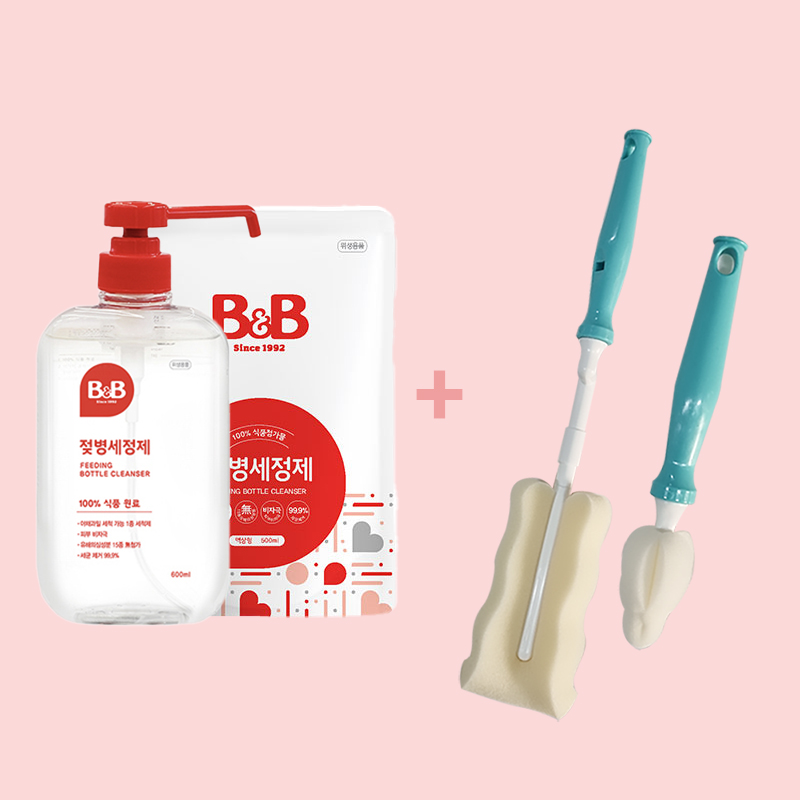 비앤비 젖병세정제용기 리필 솔세트 15,700원
