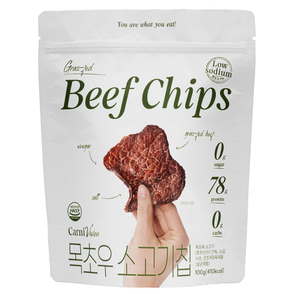 카니비비안 목초우 소고기칩, 100g, 6개 182,660원