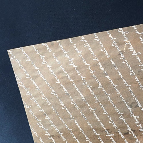 왁스페이퍼 - 천연 펄프재질 - 크라프트 영문 25cm 35cm, 1개 5,800원