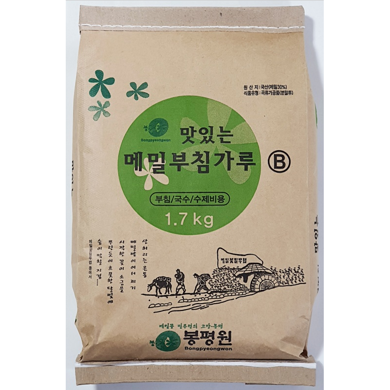 봉평원 맛있는 메밀부침가루, 1.7kg, 10개 93,070원