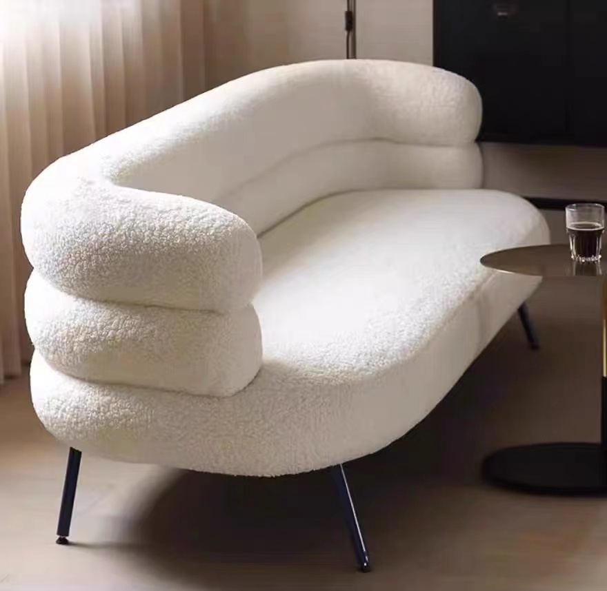 부클레소파 조약돌소파 구름쇼파 양털 양고기 벨벳 소파 의자 거실 침실 휴대품 보관소 싱글 소파 메이크업 의자 드레싱 테이블 의자 122,250원