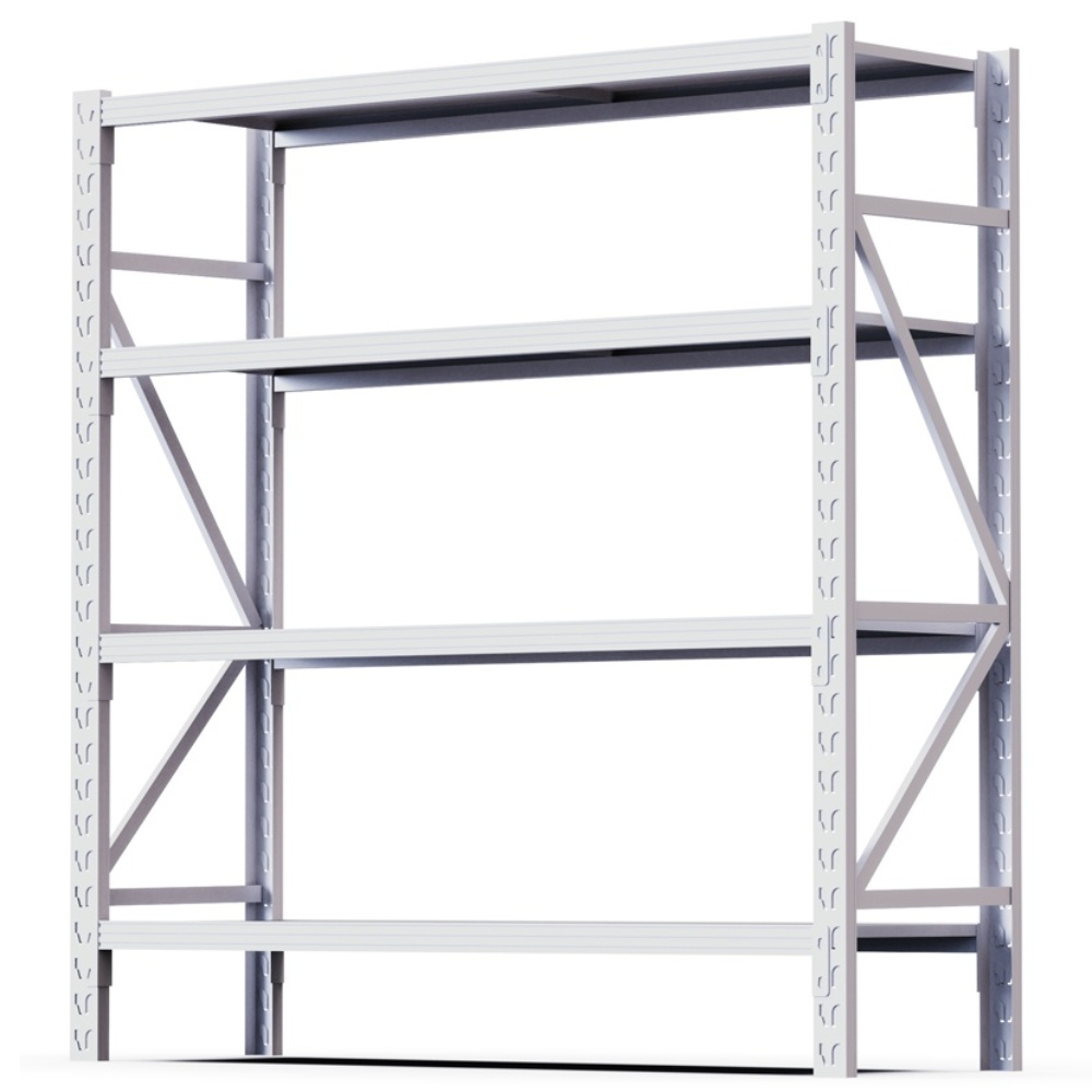 코랙코리아 킹랙라이트 단당100kg 고릴라랙 앵글선반 철제선반 진열대, 4단, 화이트 139,000원