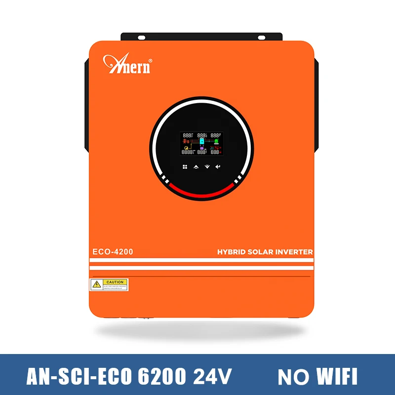 Anern 4.2KW 하이브리드 태양 광 인버터 오프 순수 사인파 24V 듀얼 출력 (MPPT 충전기 포함) 373,600원