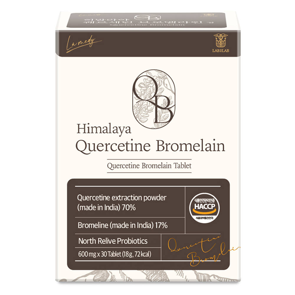 랩온랩 정품 히말라야 퀘르세틴 브로멜라인정, 30정, 1개 19,800원