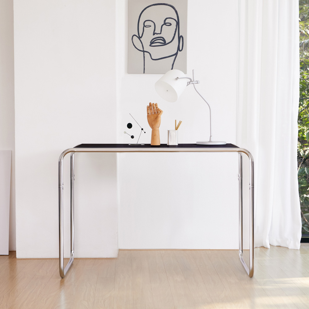 베스트리빙  미드센츄리 모던 크롬 책상 테이블 고급형 2size / 2colors 117,000원