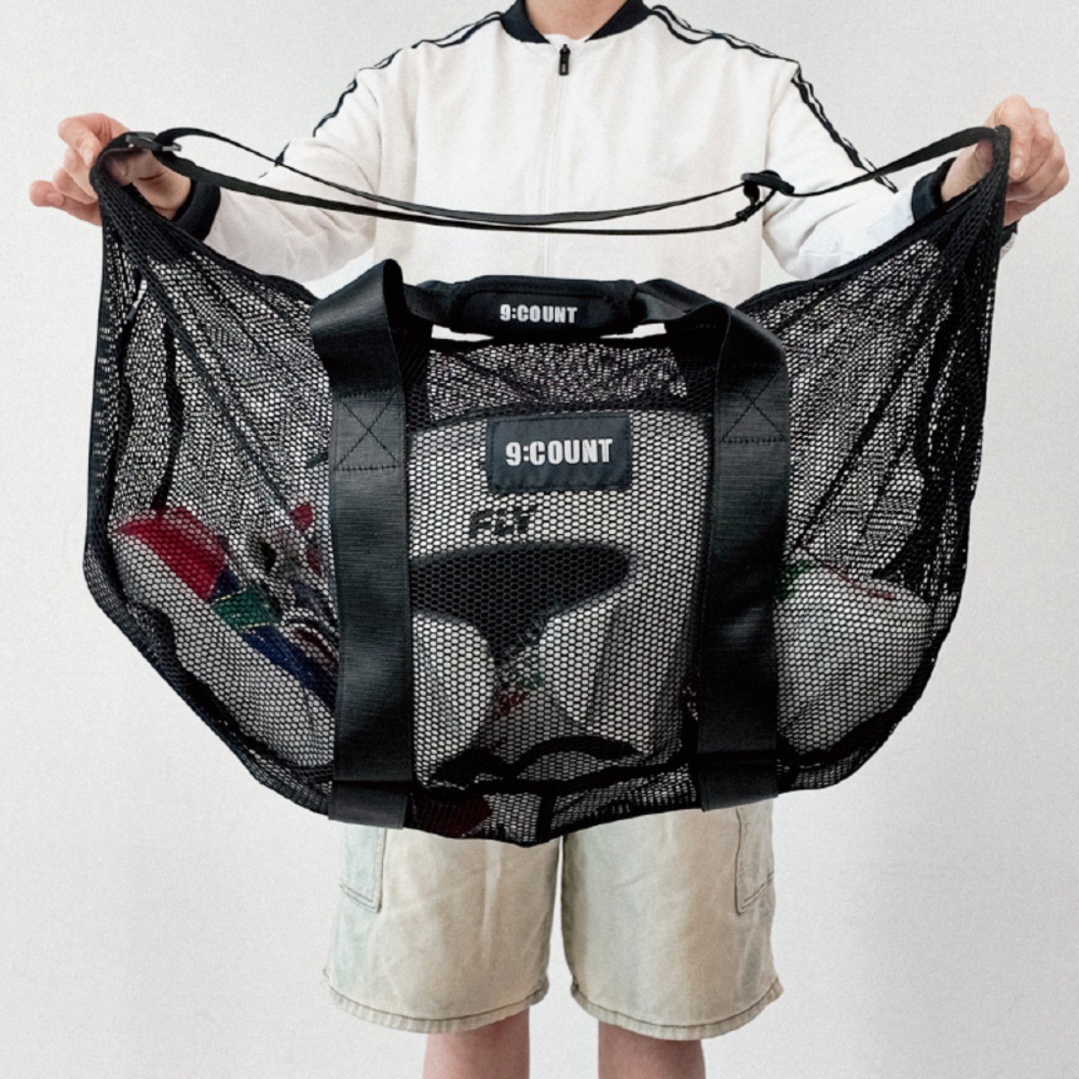 9count 복싱 메쉬 백팩 더플백 스포츠백 짐백 크로스백, 02_더플백_블랙, 1개 29,900원