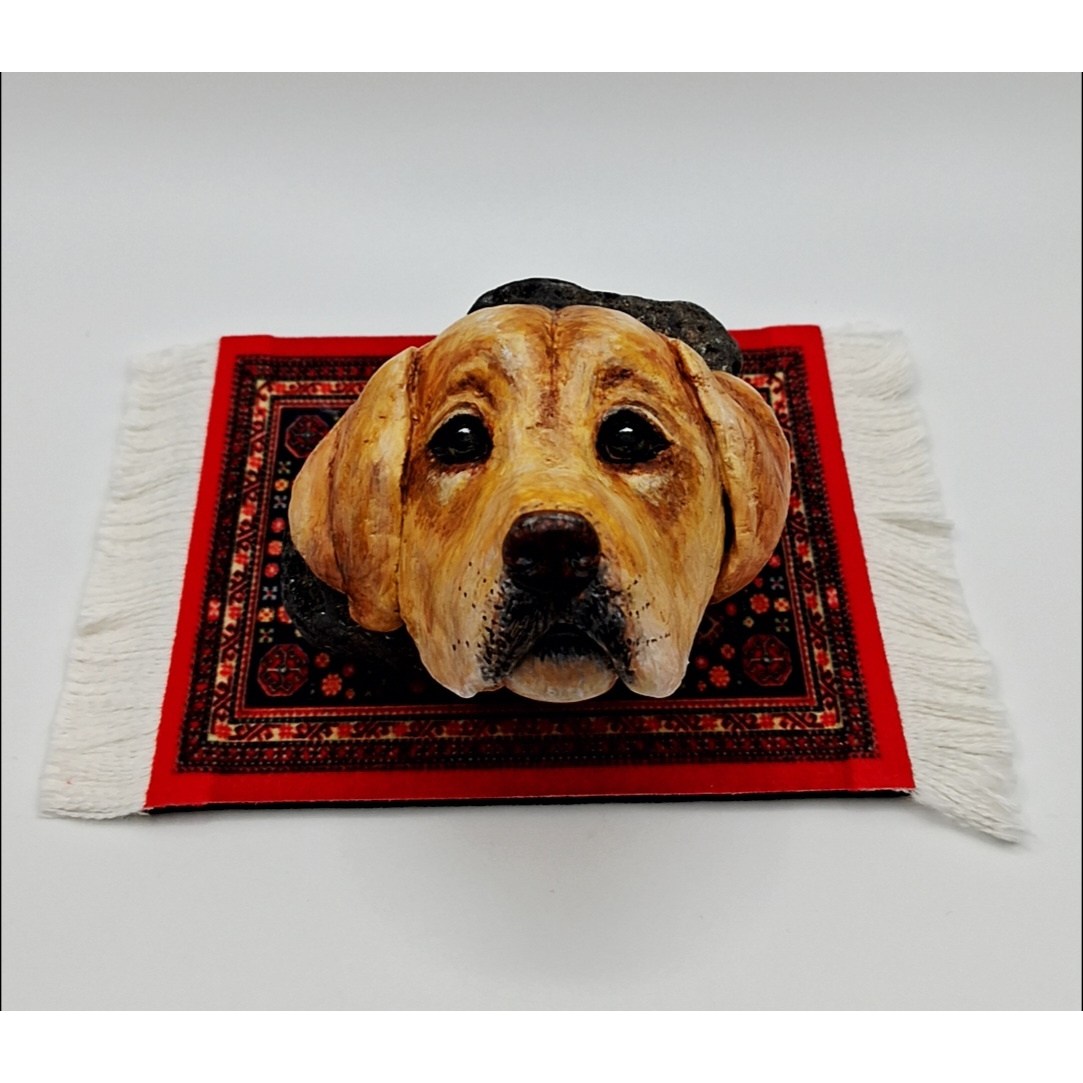 애완견,반려돌,돌맹이,스톤팻,반려견초상화,애완견초상화,반려견기념품,반려견추모,반려묘기념,반려묘초상화,효도선물,돌그림,돌조각,,, 레트리버/황색 80,000원