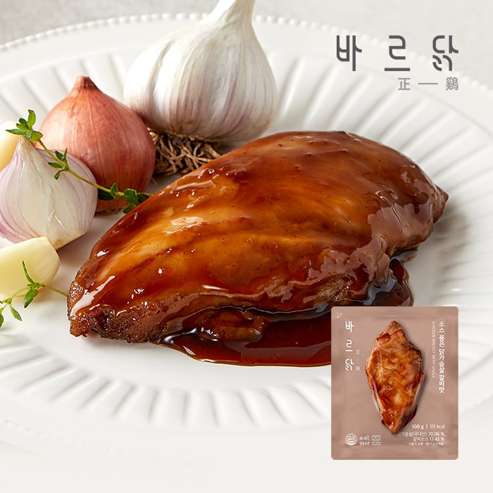 바르닭 소스품은 닭가슴살 갈비맛, 14개, 100g 39,700원