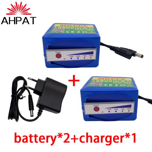 새로운 휴대용 12V 13800mAh 배터리 충전식 리튬 이온 배터리 팩 대용량 DC 12.6v 13.8Ah CCTV 캠 모니터  충전기 34,840원