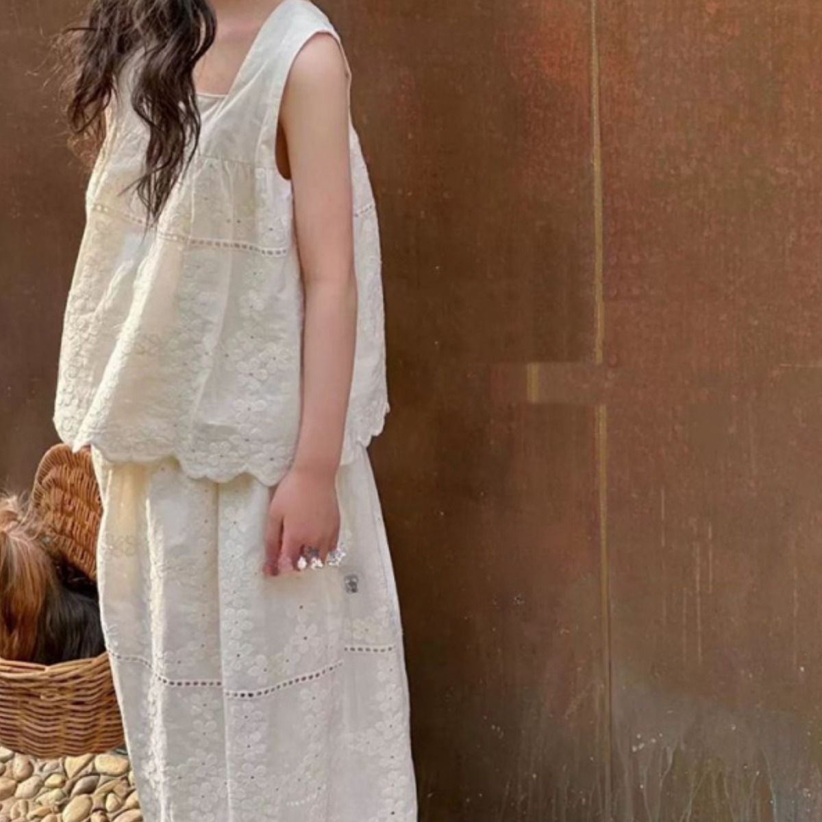 해피유통어린이 봄여름 귀여운 민소매 + 치마 세트 간편한 디자인 루즈핏14세 이상XG03 42,910원