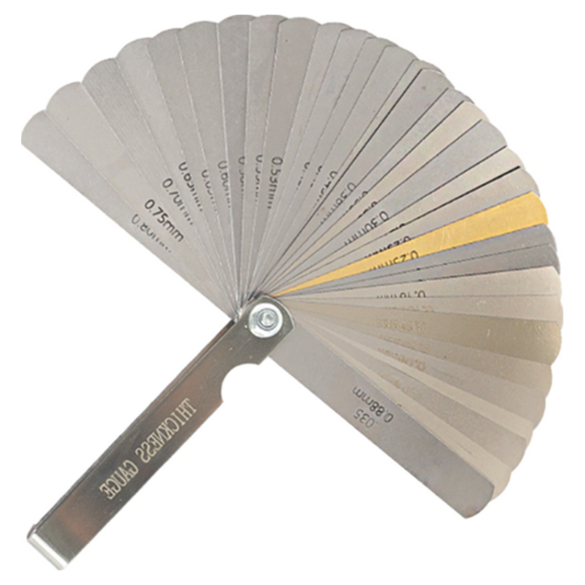 필러 게이지 32매 두께 게이지 - 인치 mm 겸용 - 간극 틈새 측정 공구 - 스테인리스 블레이드, 1개 8,200원