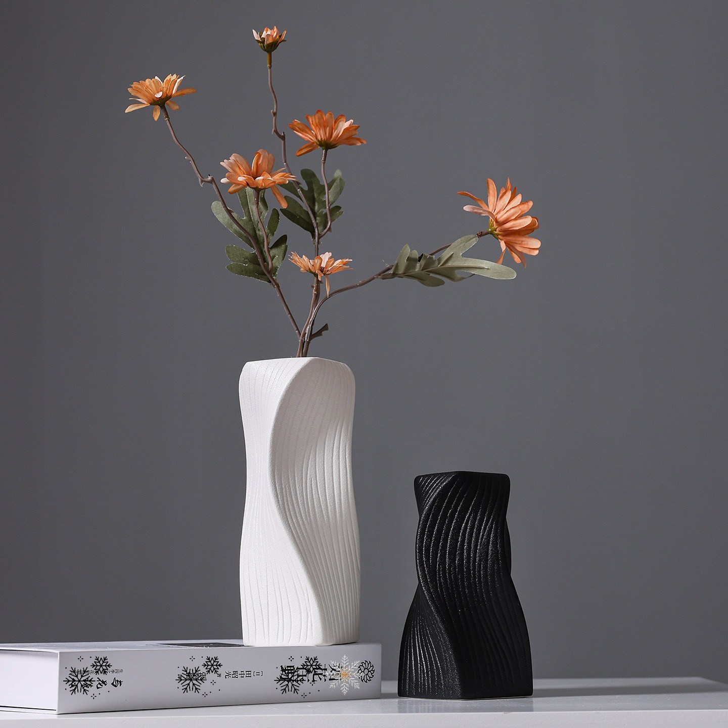 빈티지 고급 세라믹 화병, 거실 테이블 데코 수경재화 화기, 홈 인테리어 소품 꽃꽂이 장식 품 17,210원