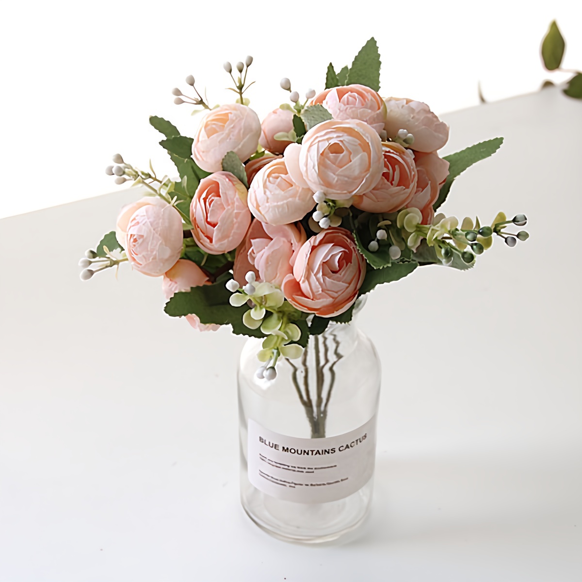 리버그린 조화 러블리 라넌 꽃화병 세트 8,800원