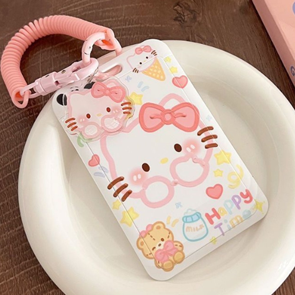 명찰 교통 사원증 버스 릴홀더 캐릭터 카드 케이스, 1개, 키티 12,900원