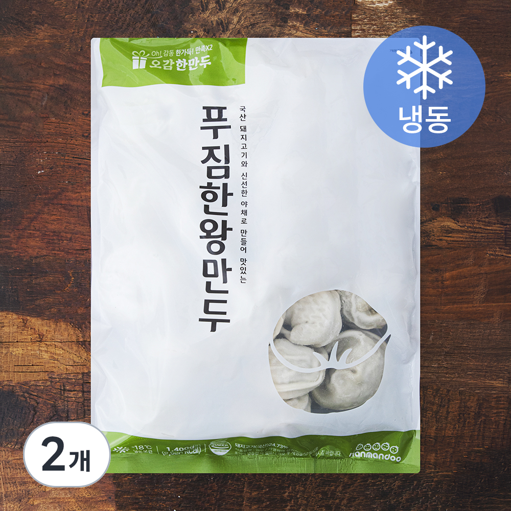 한만두 푸짐한 왕만두 (냉동), 1.4kg, 2개 22,800원