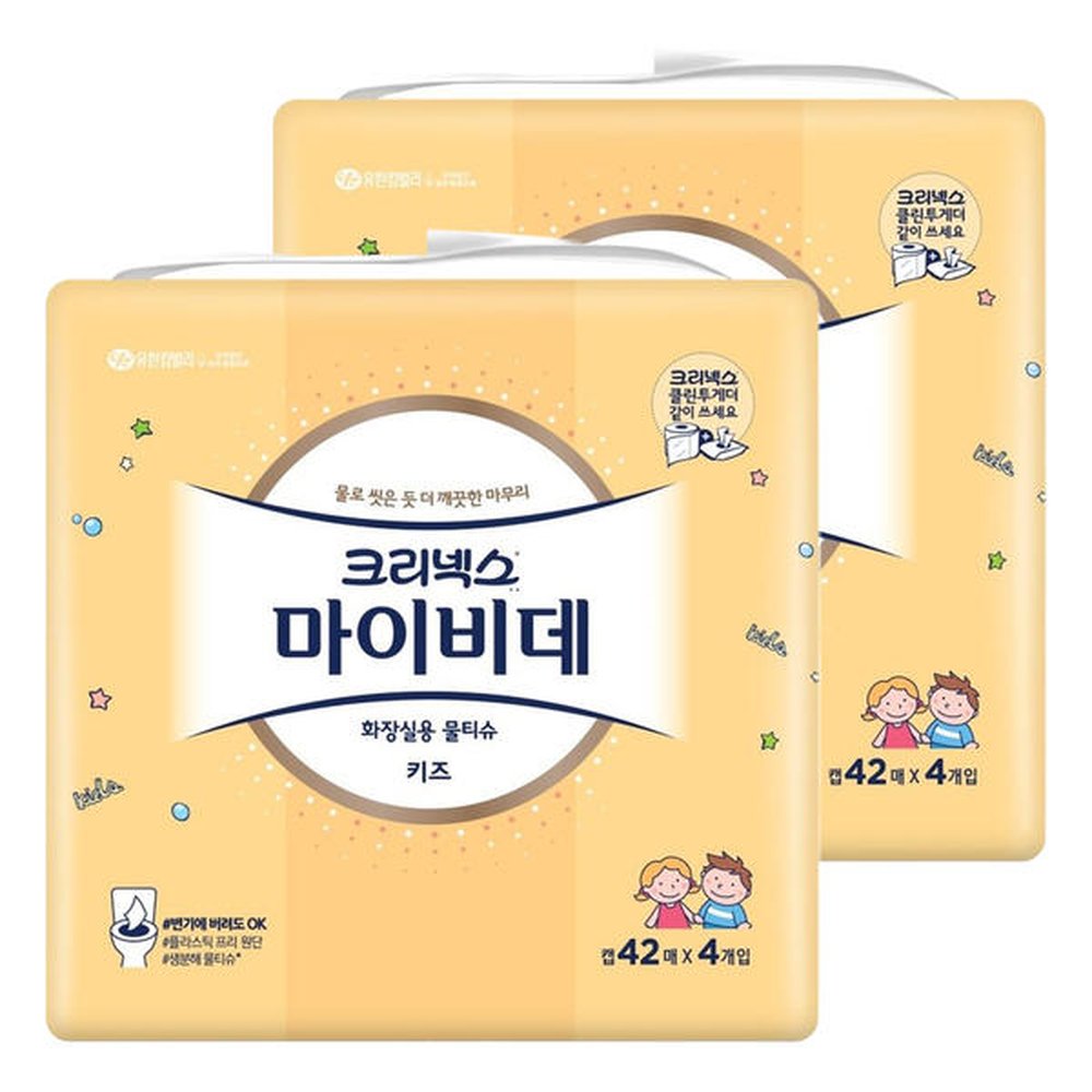 크리넥스 마이비데 키즈 캡42매X4개입 2팩 28,970원